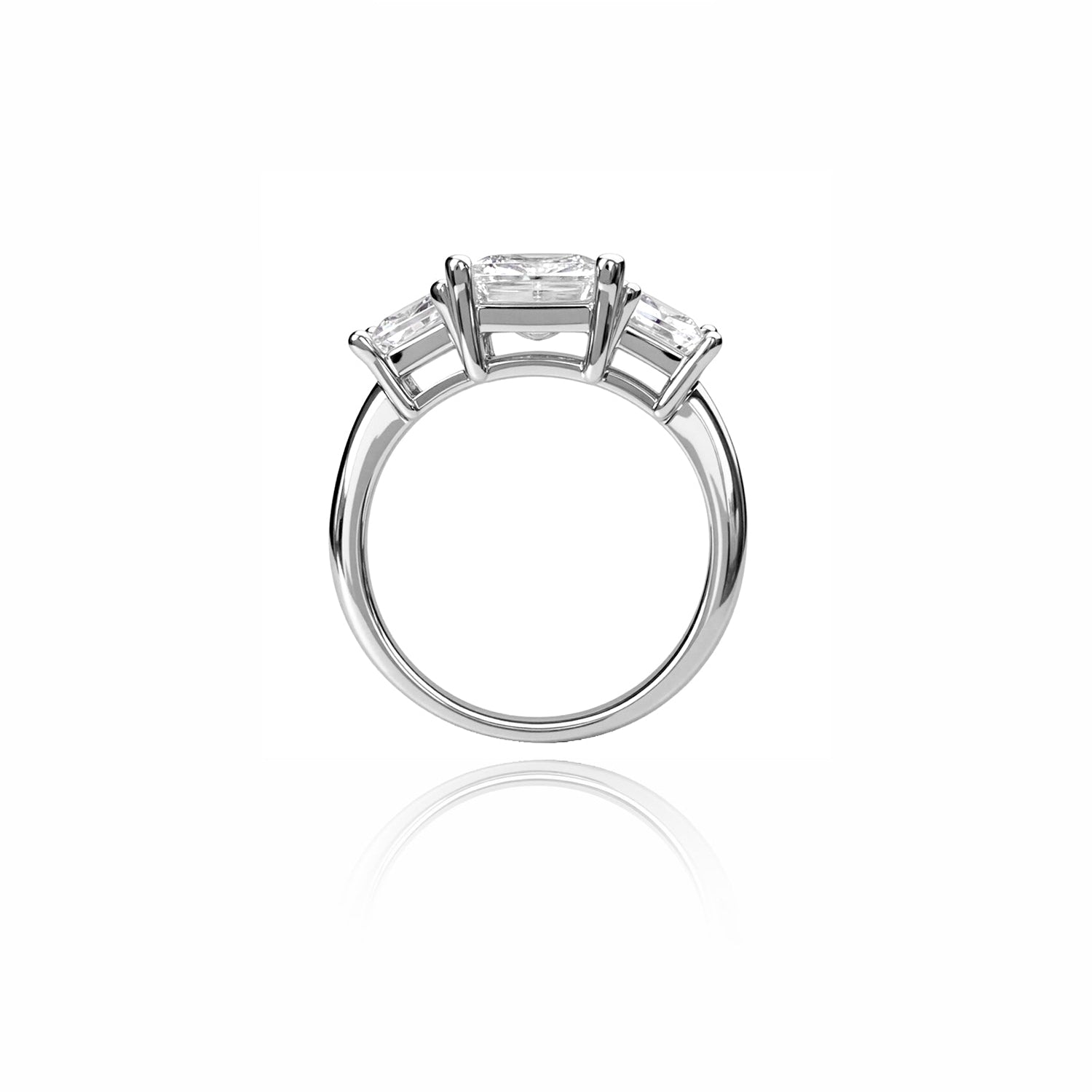 Three-Stone Emerald Cut Ring