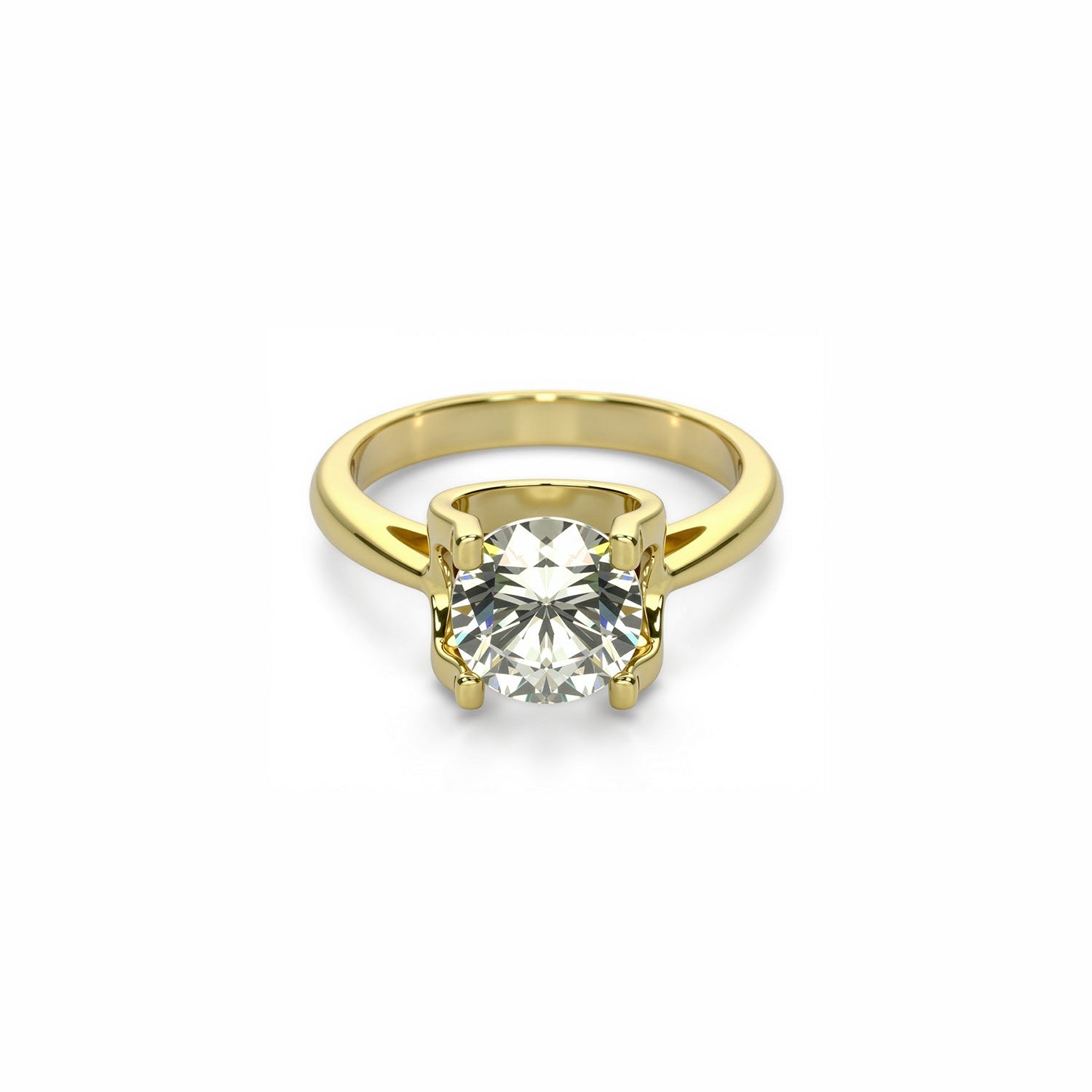 Bull Head Setting Engagement Ring
