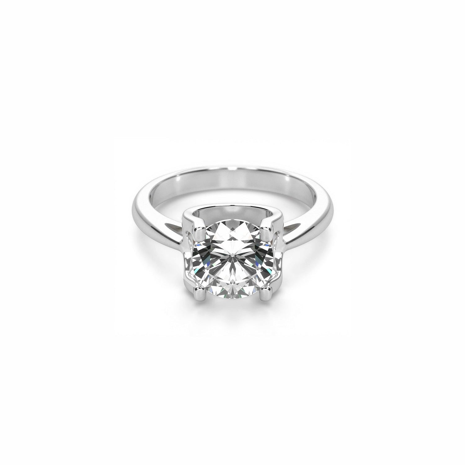 Bull Head Setting Engagement Ring