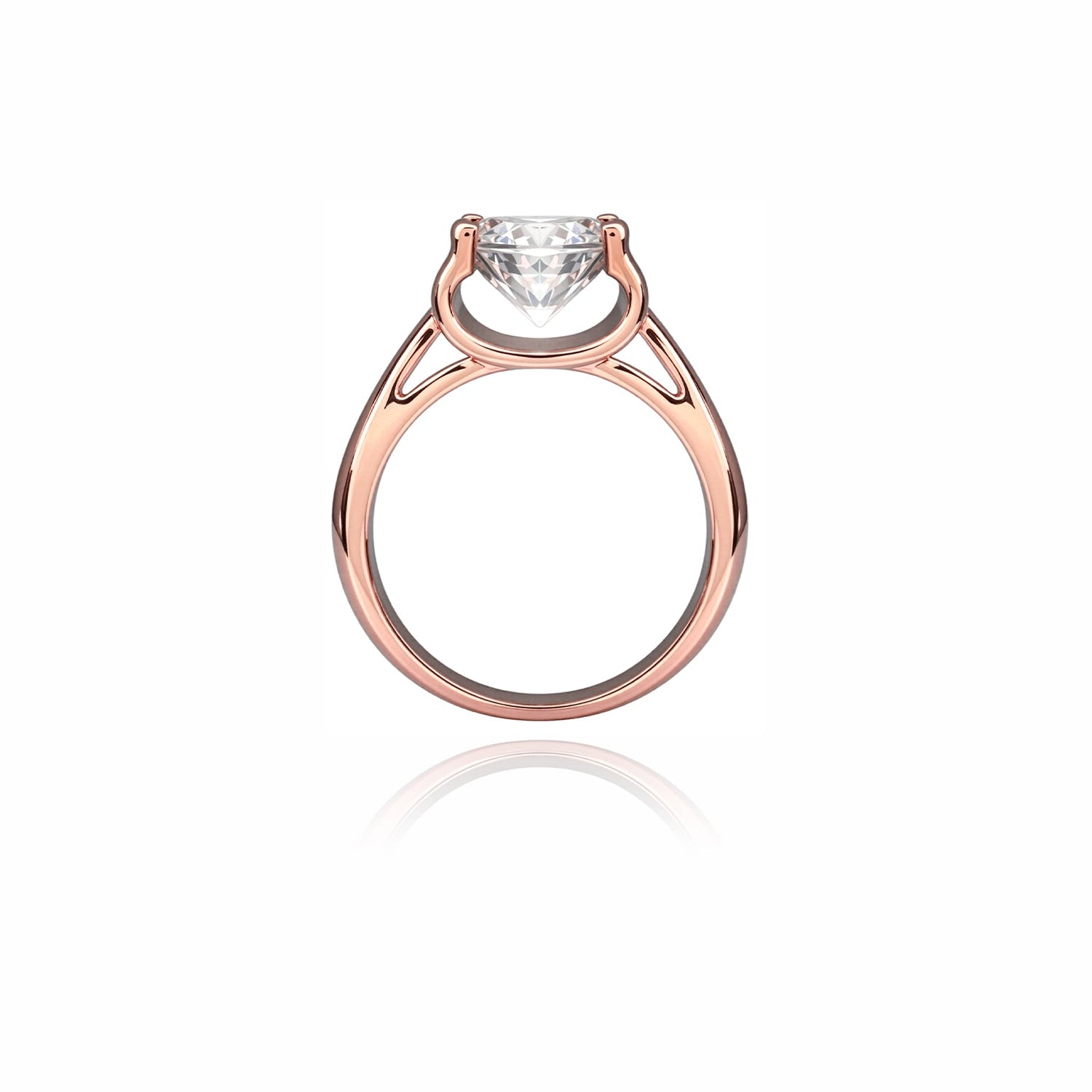 Bull Head Setting Engagement Ring