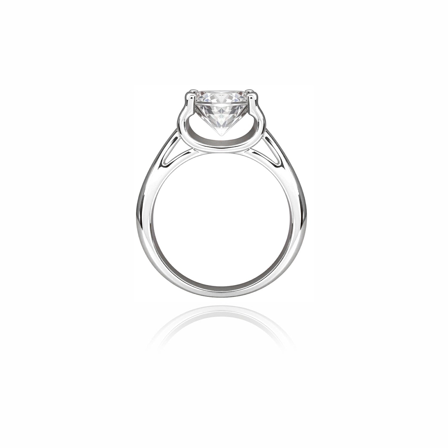 Bull Head Setting Engagement Ring