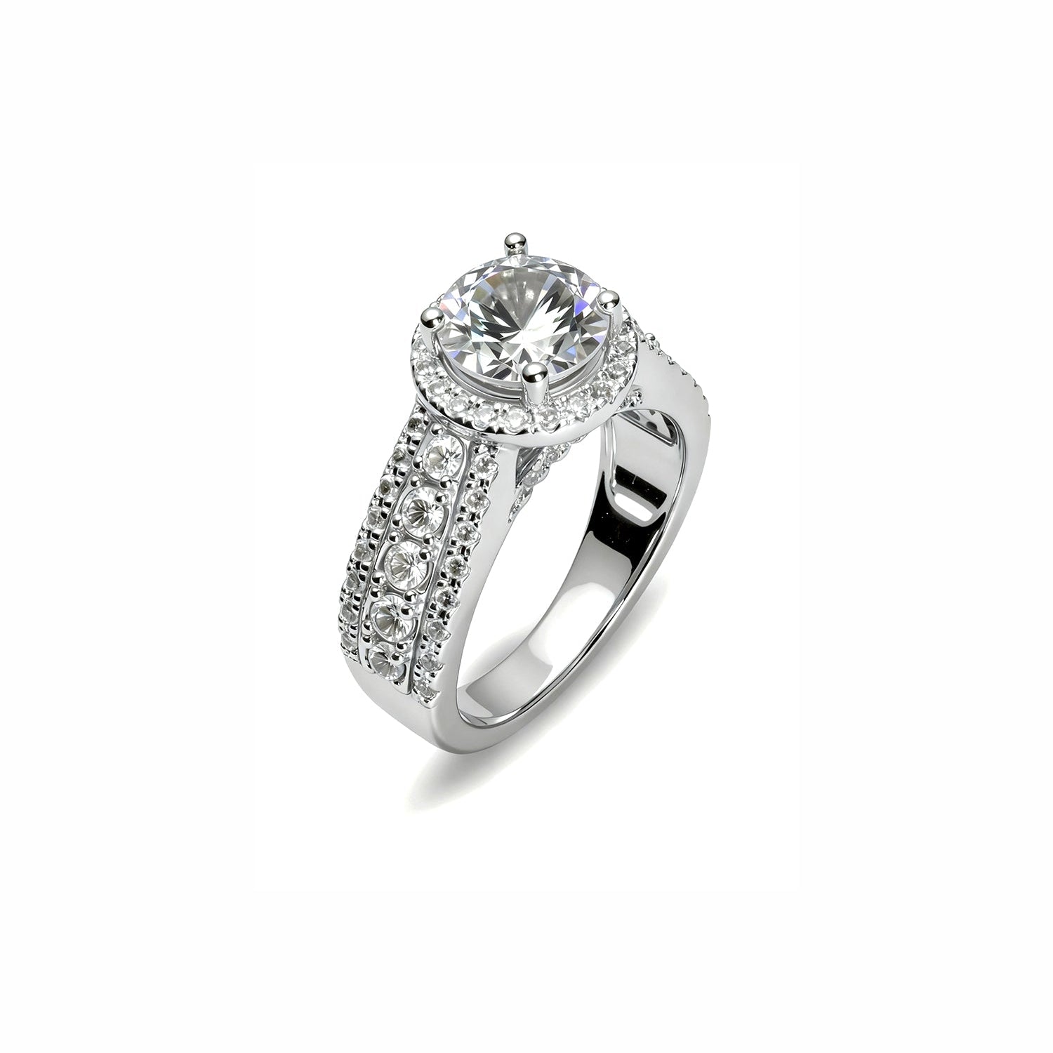 Gold 2.65Ctw. Halo Setting Ring