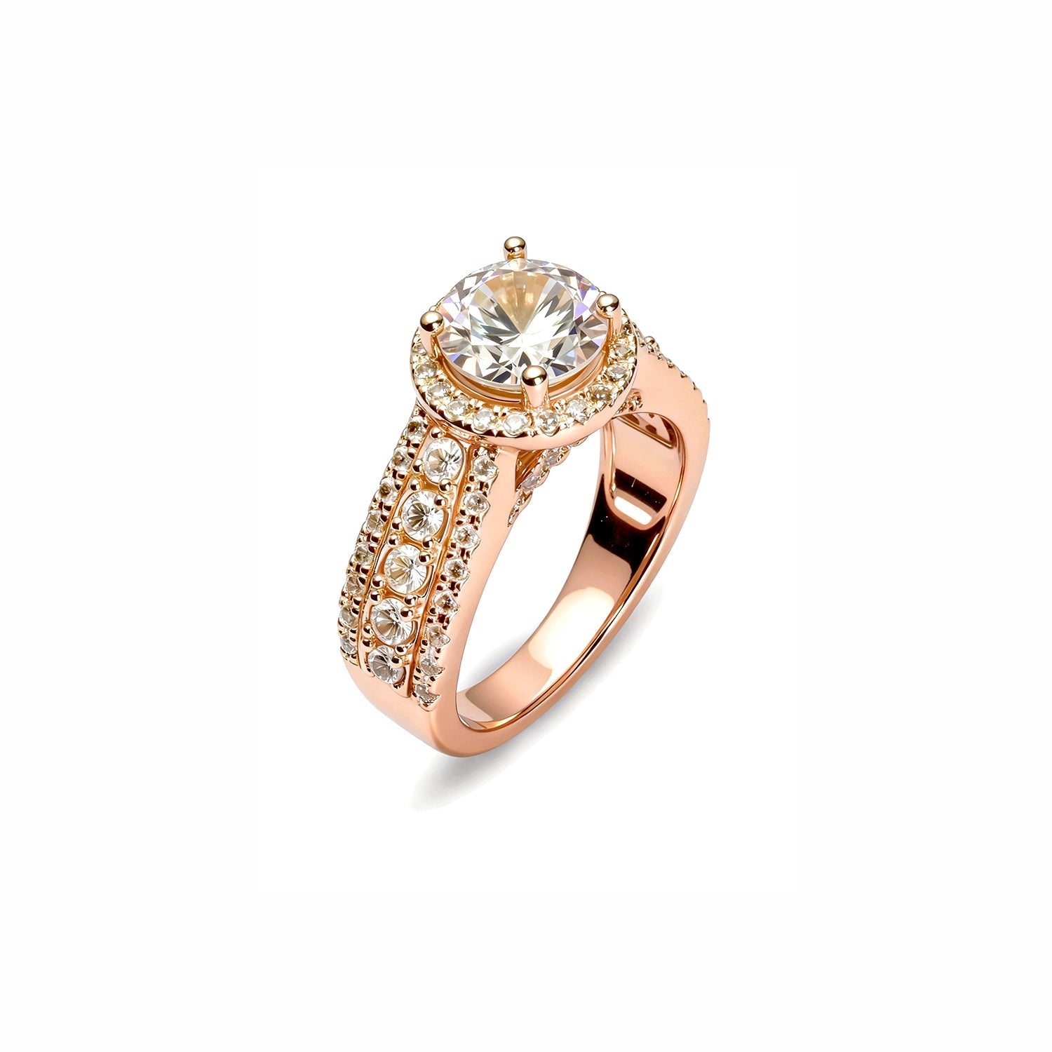Gold 2.65Ctw. Halo Setting Ring
