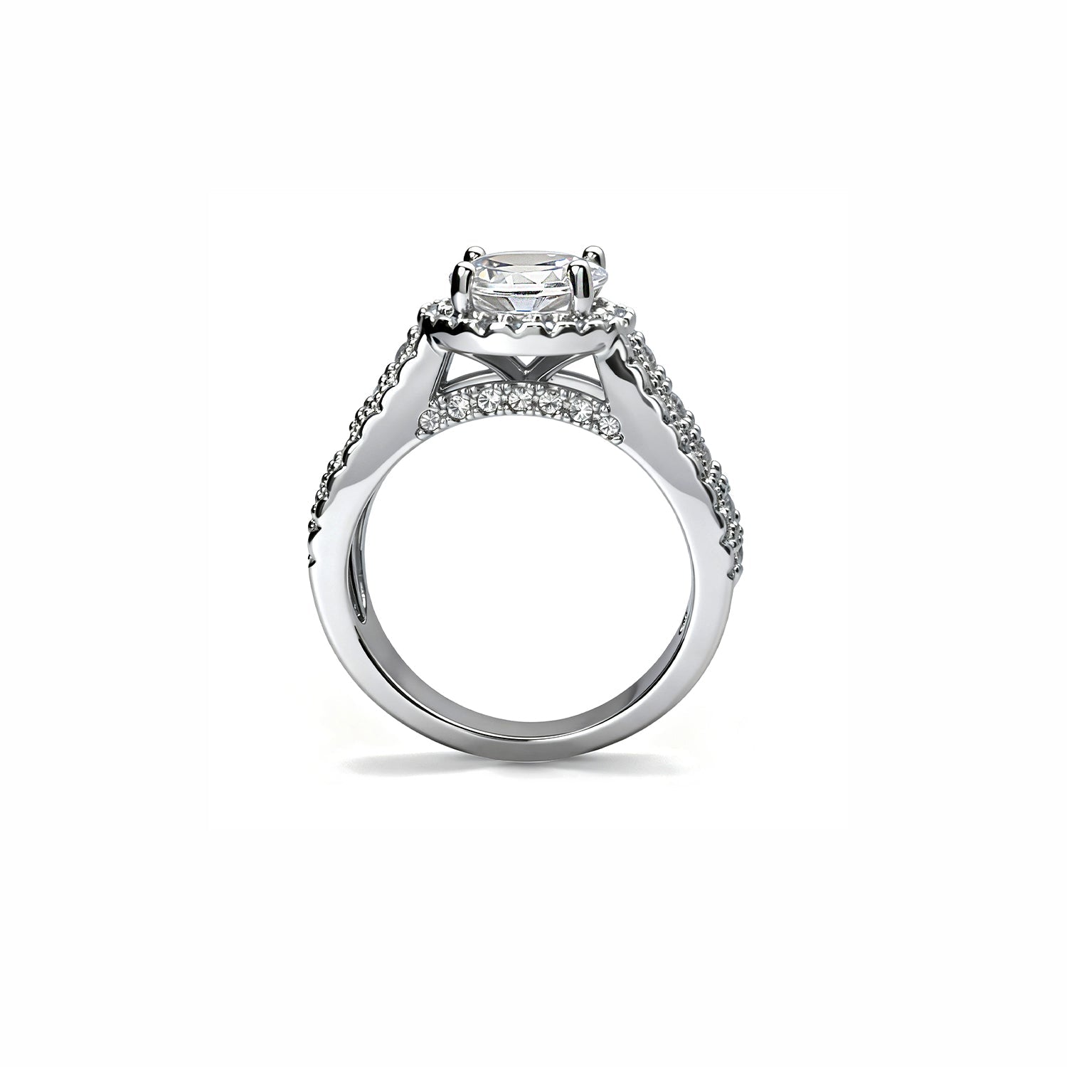 Gold 2.65Ctw. Halo Setting Ring