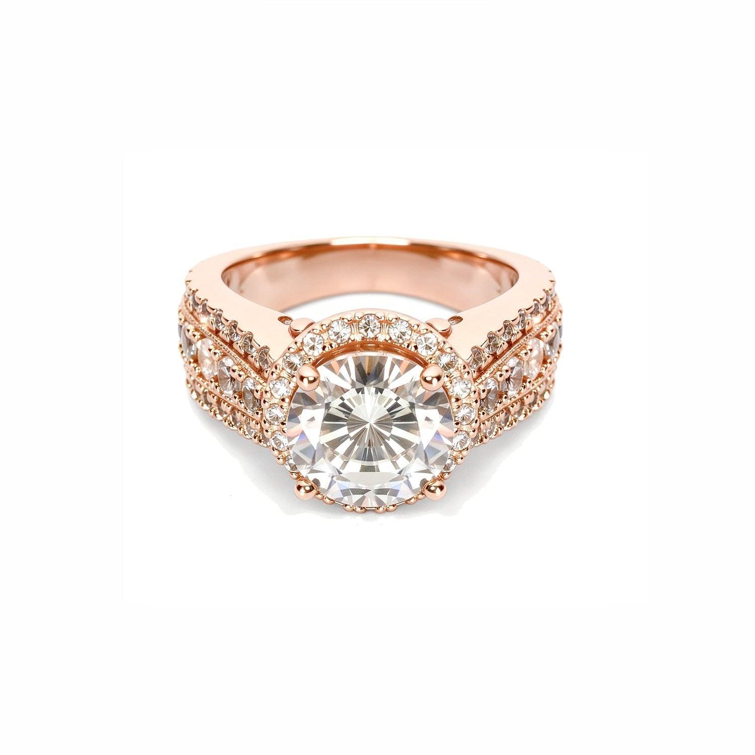 Gold 2.65Ctw. Halo Setting Ring