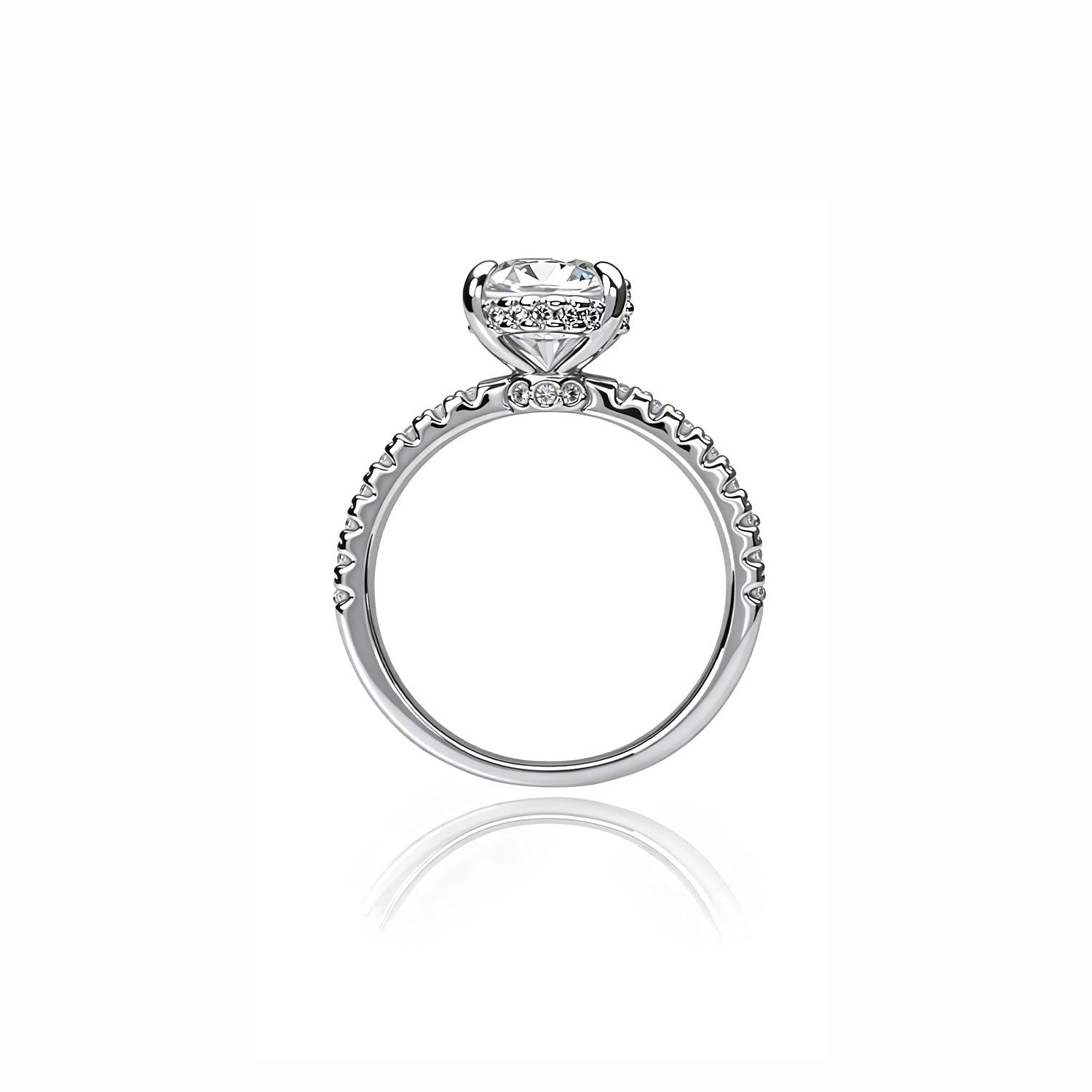 Gold Oval-Cut Engagement Ring