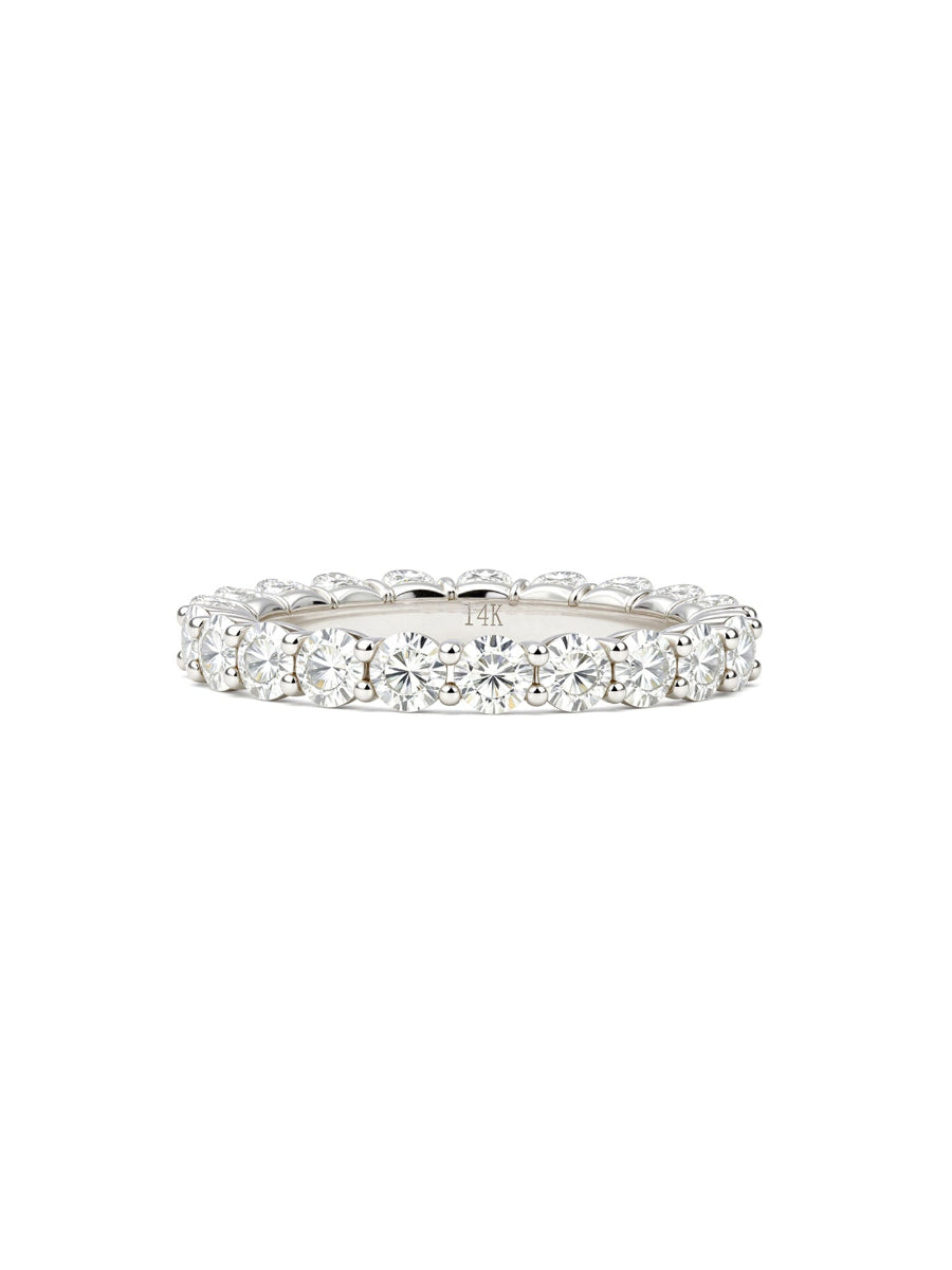 14K Gold 2.2Ctw. Moissanite Eternity Wedding Band