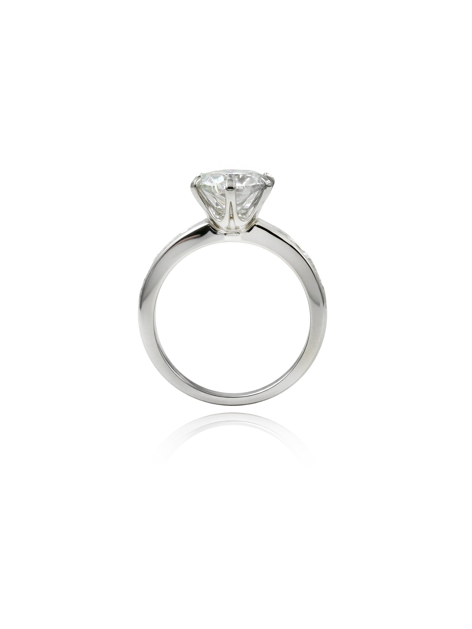 14K Gold 2.5Ctw. Moissanite Engagement Ring