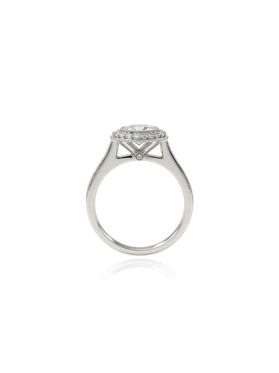 14K Gold 1.5Ctw. Moissanite Engagement Ring