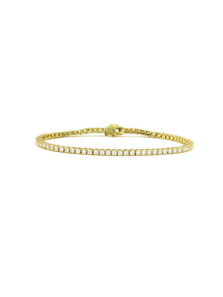 925 Sterling Silver 2mm Moissanite Tennis Bracelet