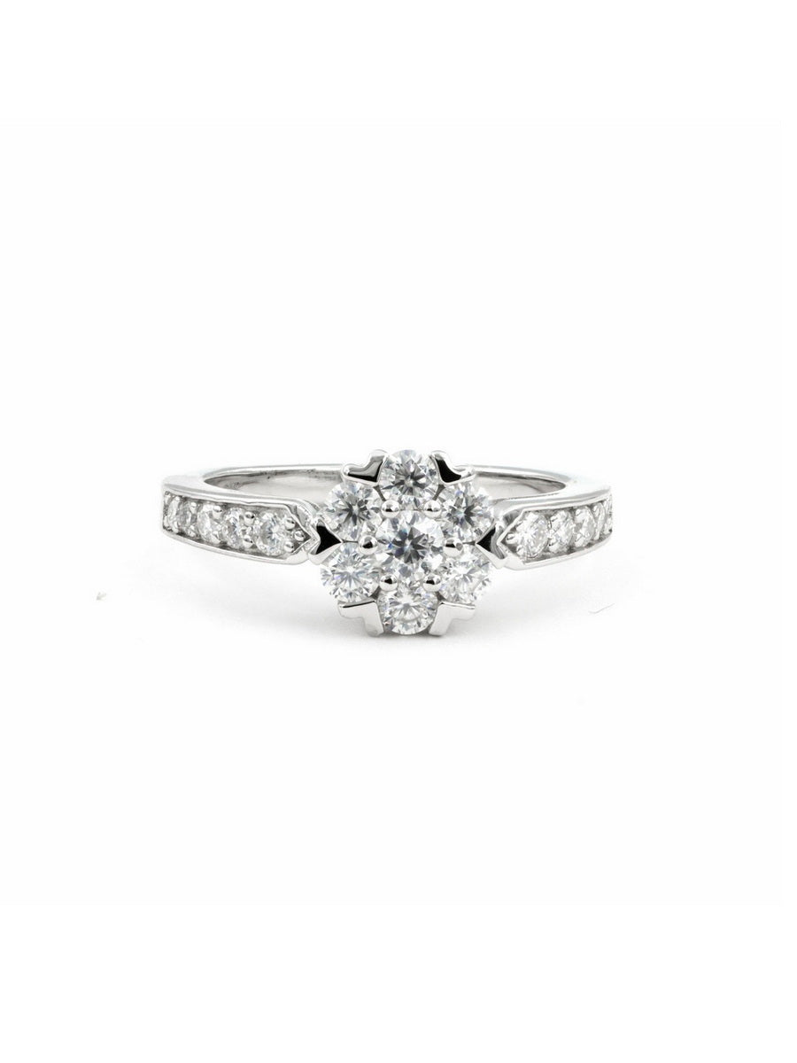925 Silver 1.11Ctw. Moissanite Engagement Ring
