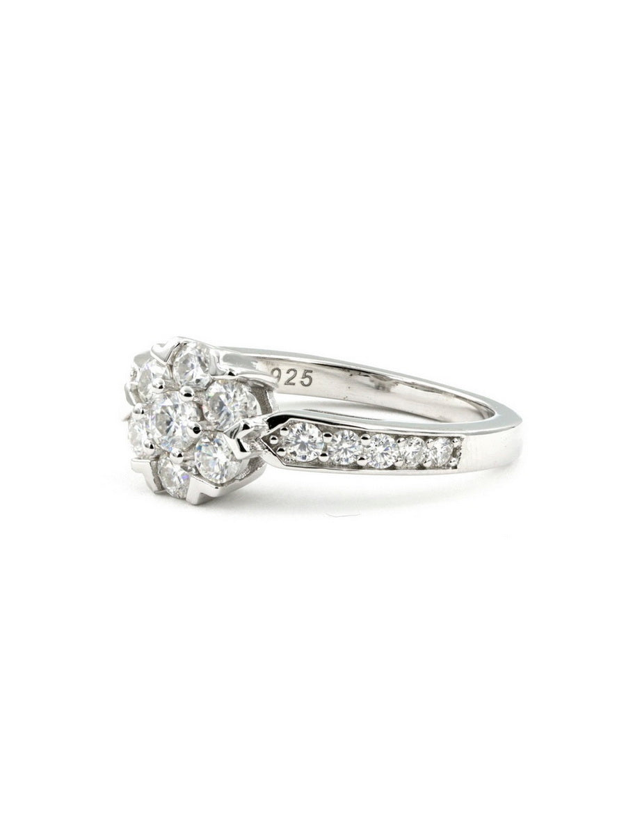 925 Silver 1.11Ctw. Moissanite Engagement Ring