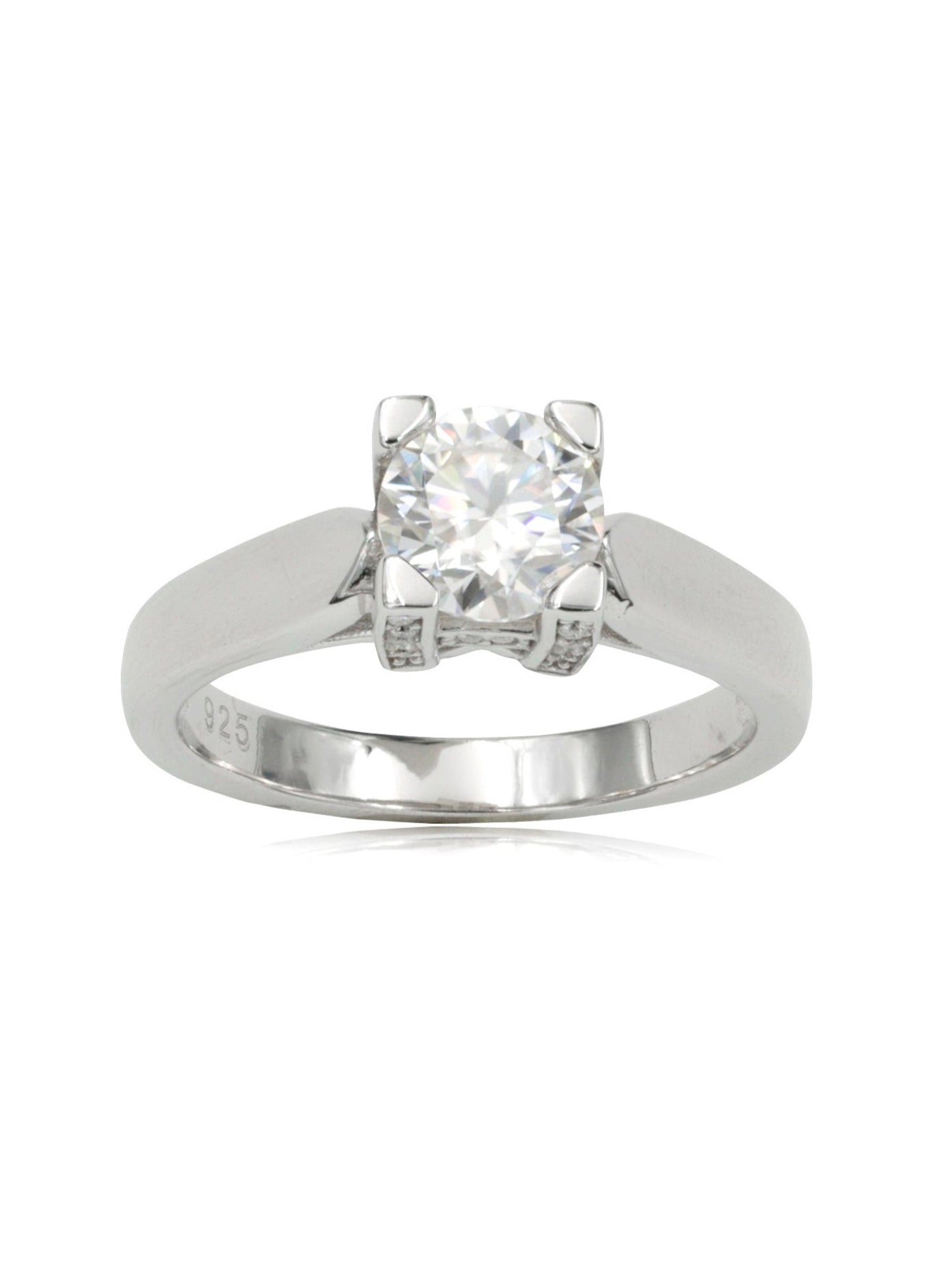 925 Silver 1.2Ctw. Moissanite Engagement Ring