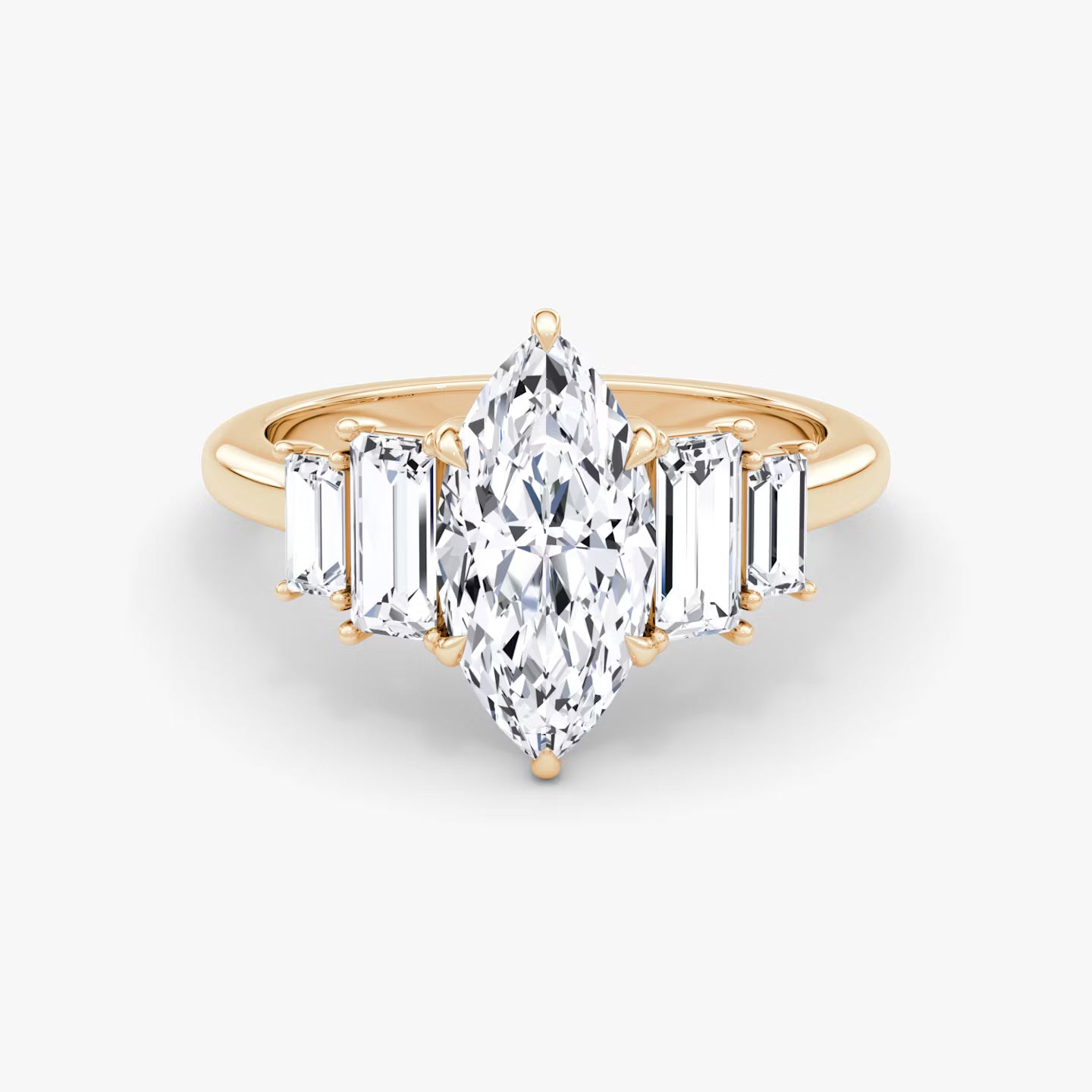 The Five Stone Heirloom Marquise Engagement Ring