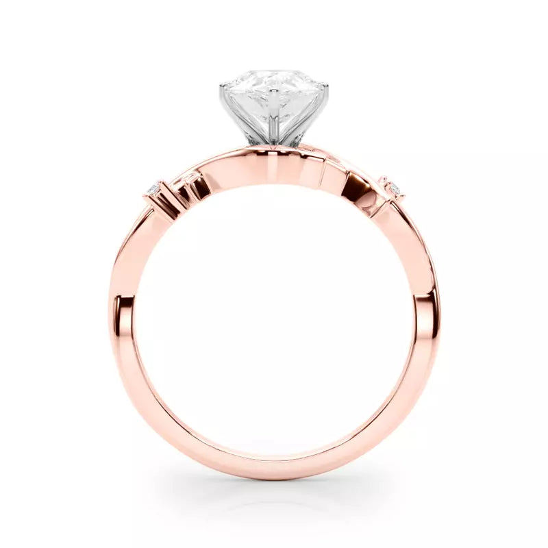 Nature Inspired Pear Engagement Ring
