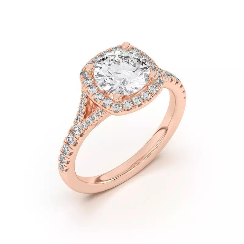 Timeless Halo Round Engagement Ring
