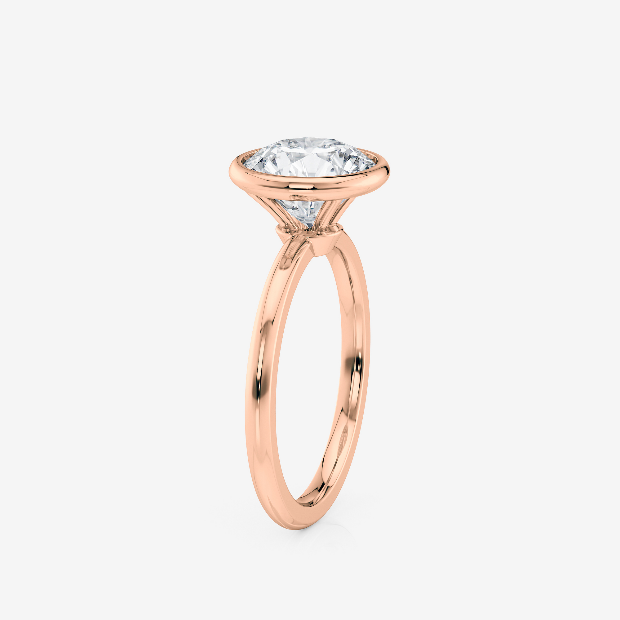 Bezel Solitaire Engagement Ring