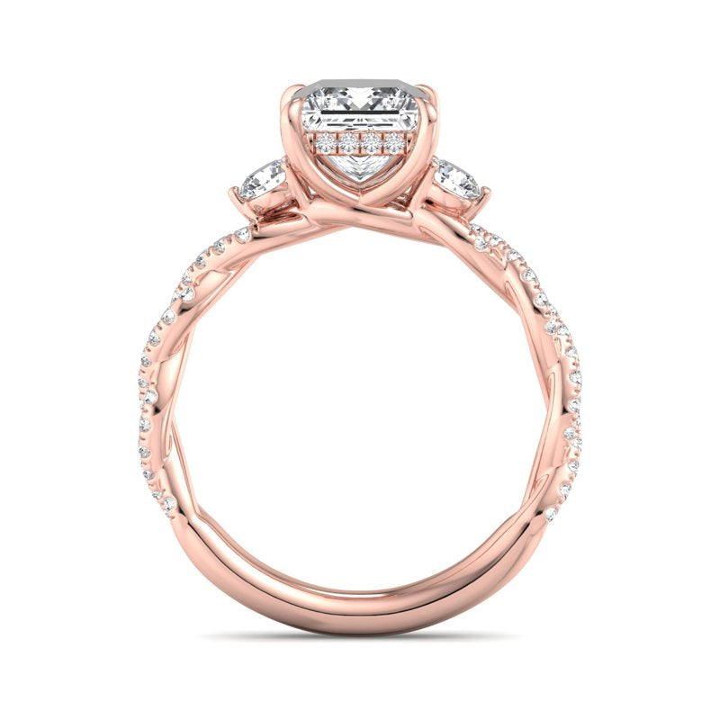 Princess Lab Grown Diamond Center Engagement Ring