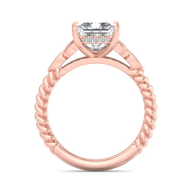 Twisted Vine Artisan Princess Lab Grown Diamond Center Engagement Ring