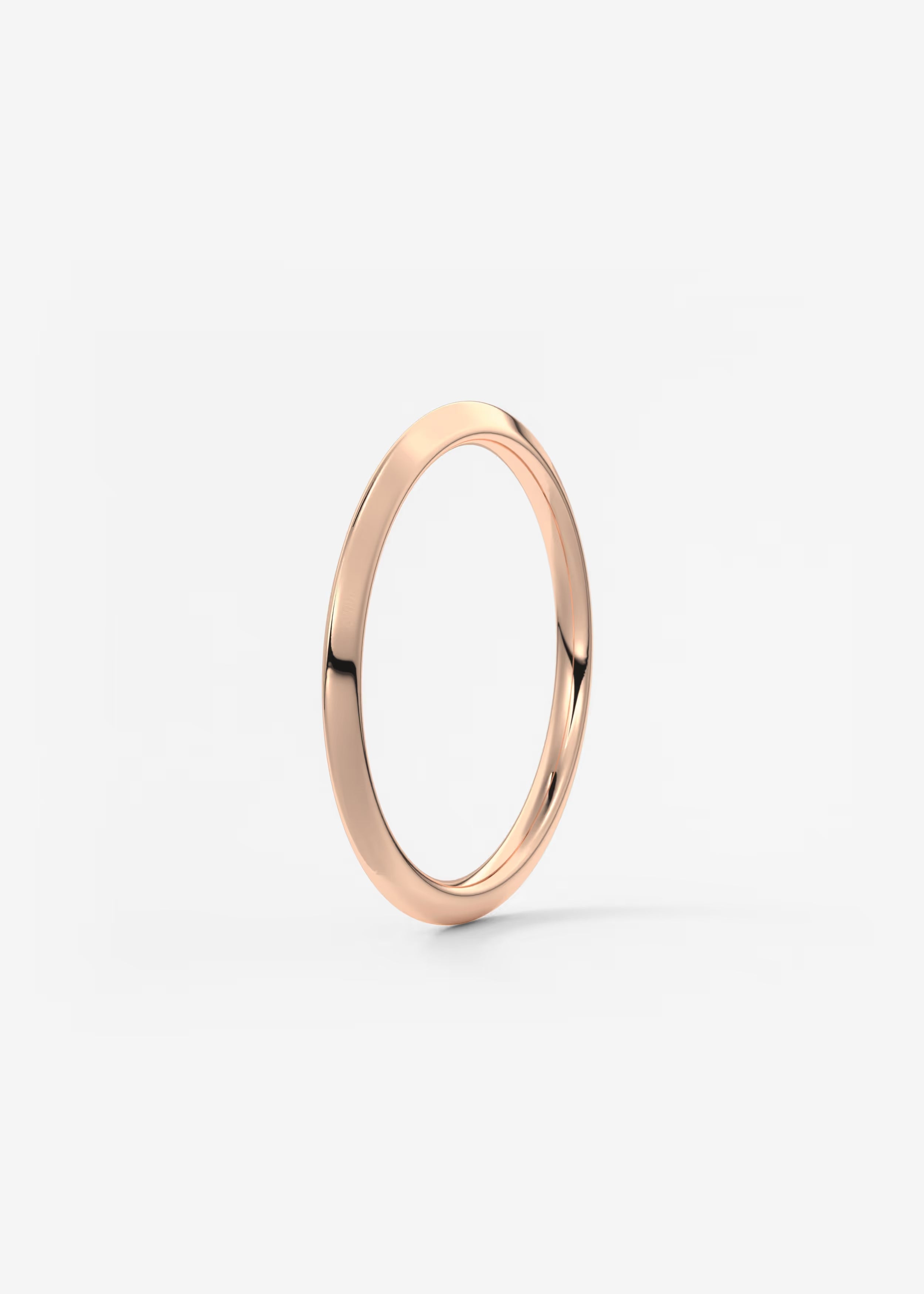 Ultra‑Slim Polished Gold Band in Minimalist Design
