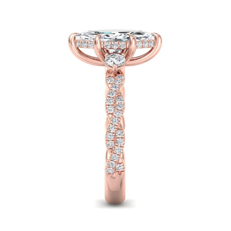 Marquise Lab Grown Diamond Center Engagement Ring