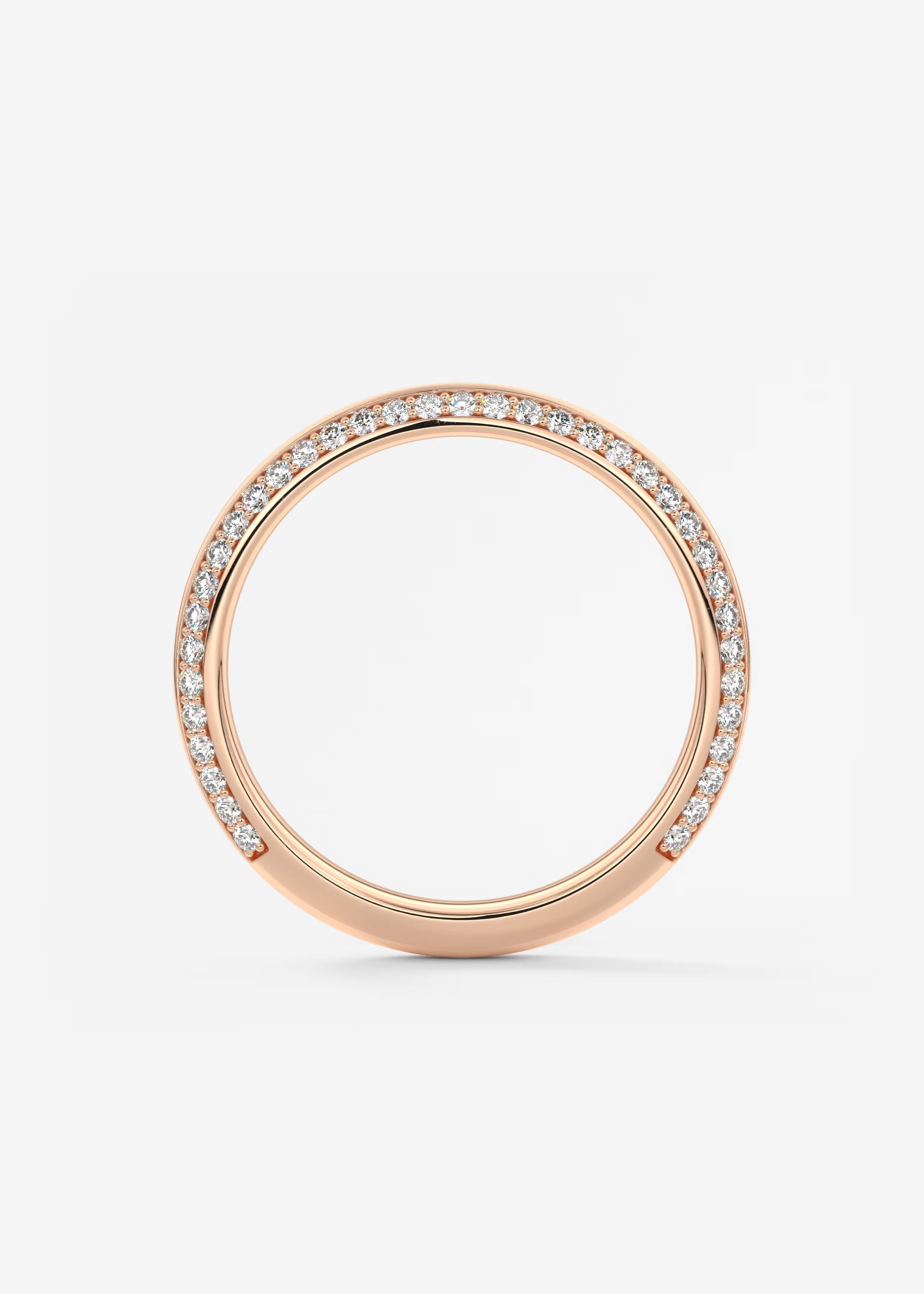 Gold Full Eternity Band with Continuous Pavé‑Set Lab‑Grown Round Diamonds