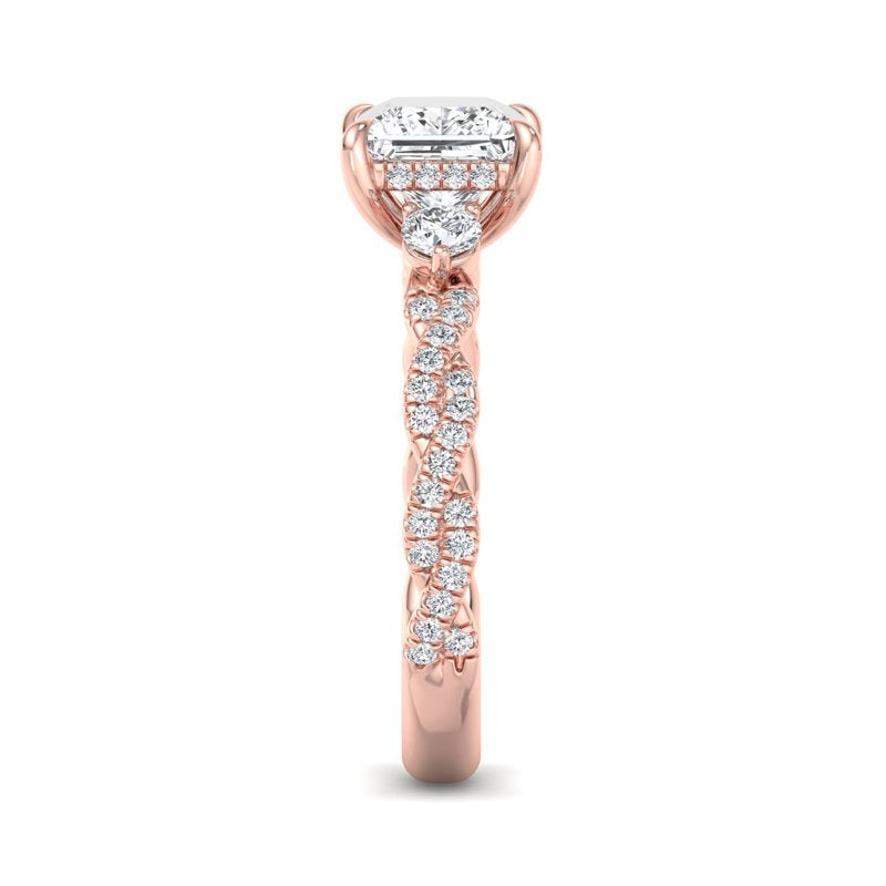 Princess Lab Grown Diamond Center Engagement Ring