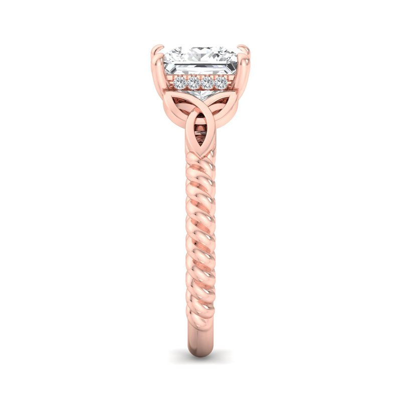 Twisted Vine Artisan Princess Lab Grown Diamond Center Engagement Ring