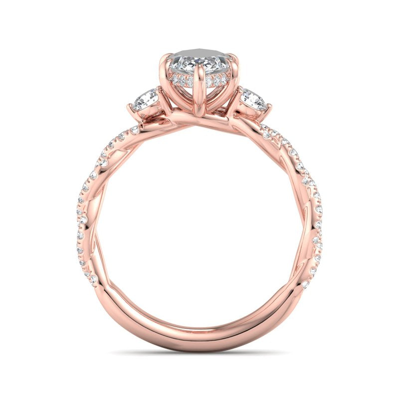 Marquise Lab Grown Diamond Center Engagement Ring