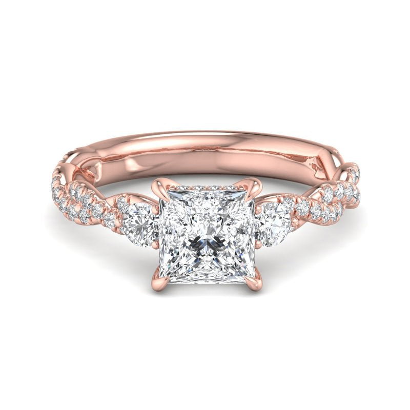 Princess Lab Grown Diamond Center Engagement Ring