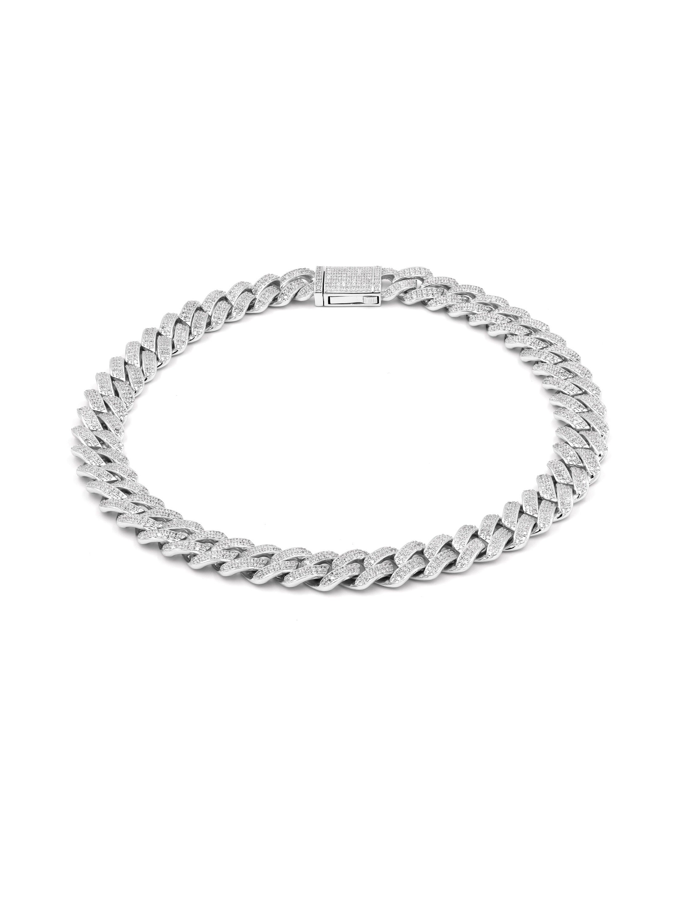 925 Sterling Silver Moissanite 12MM Cuban Links