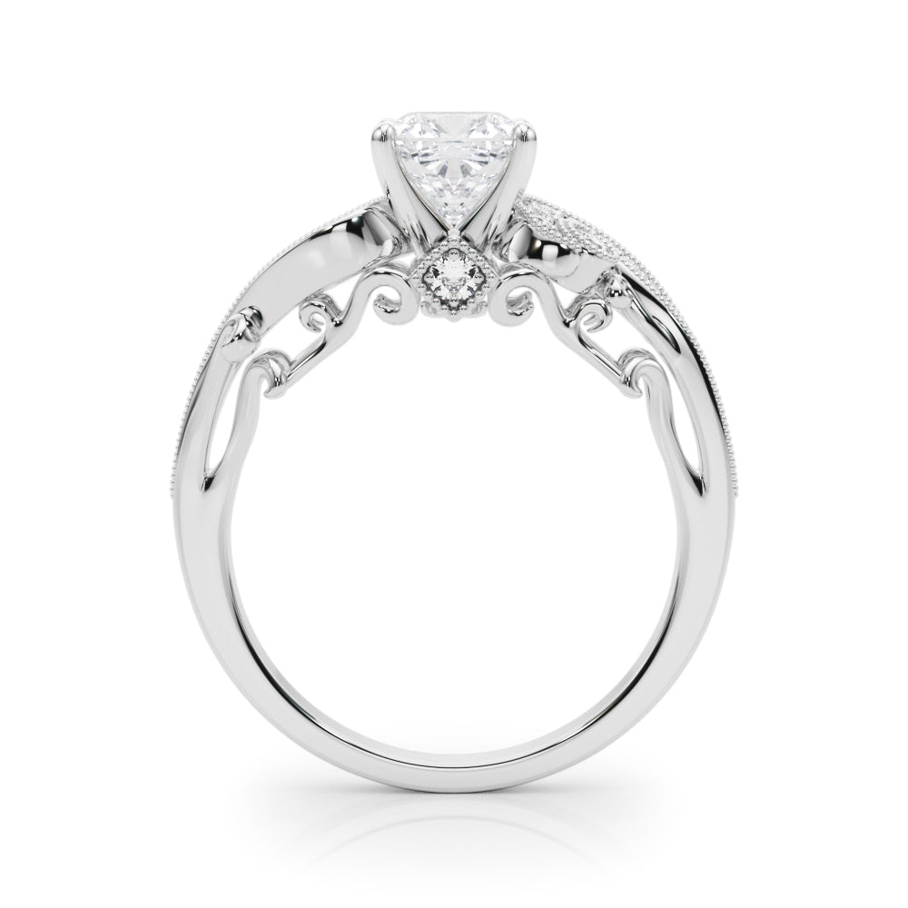 Vintage Inspired Cushion Engagement Ring