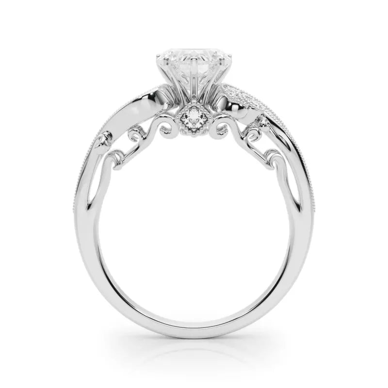 Vintage Inspired Heart Engagement Ring