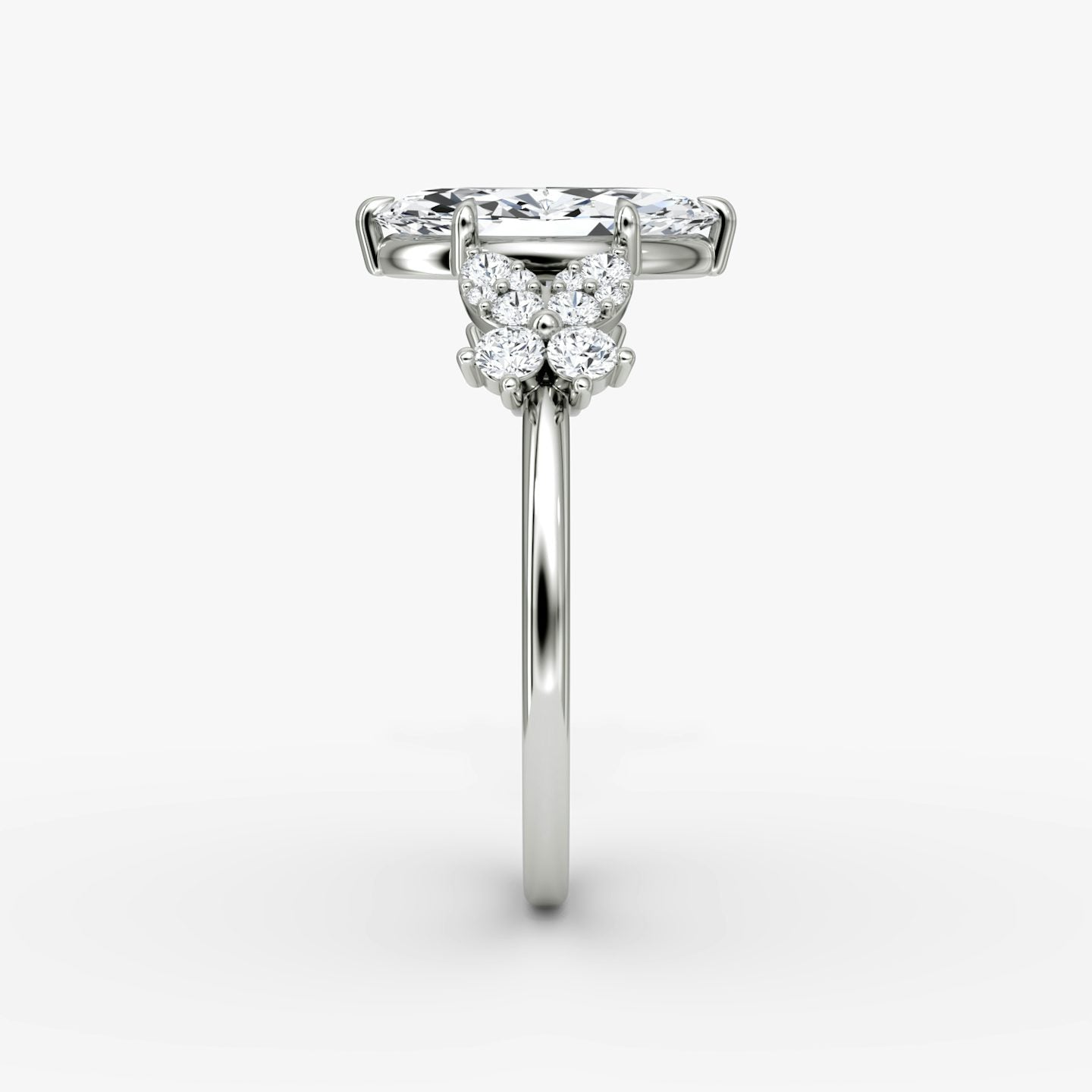 The Signature Floral Marquise Gold Engagement Ring