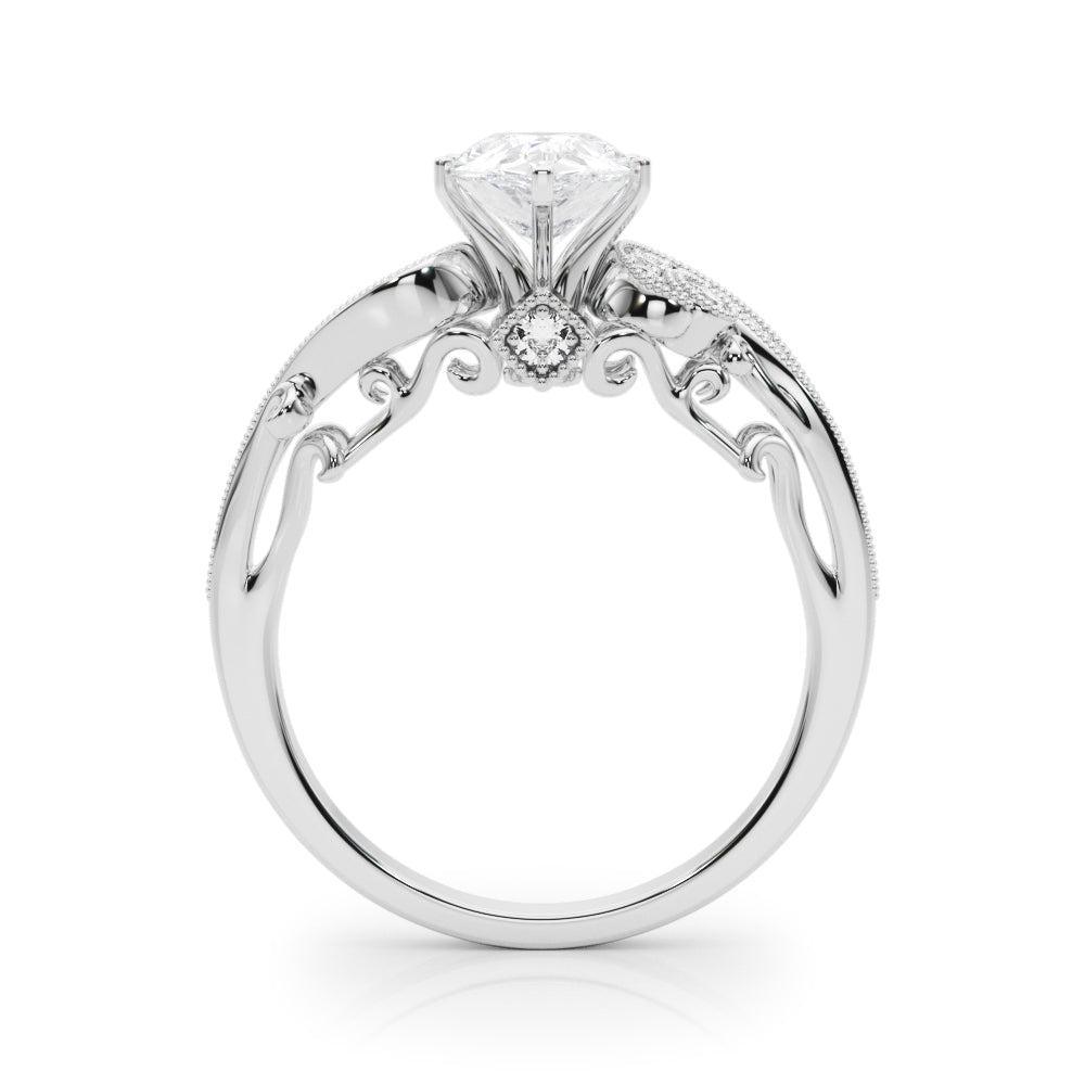 Vintage Inspired Pear Engagement Ring