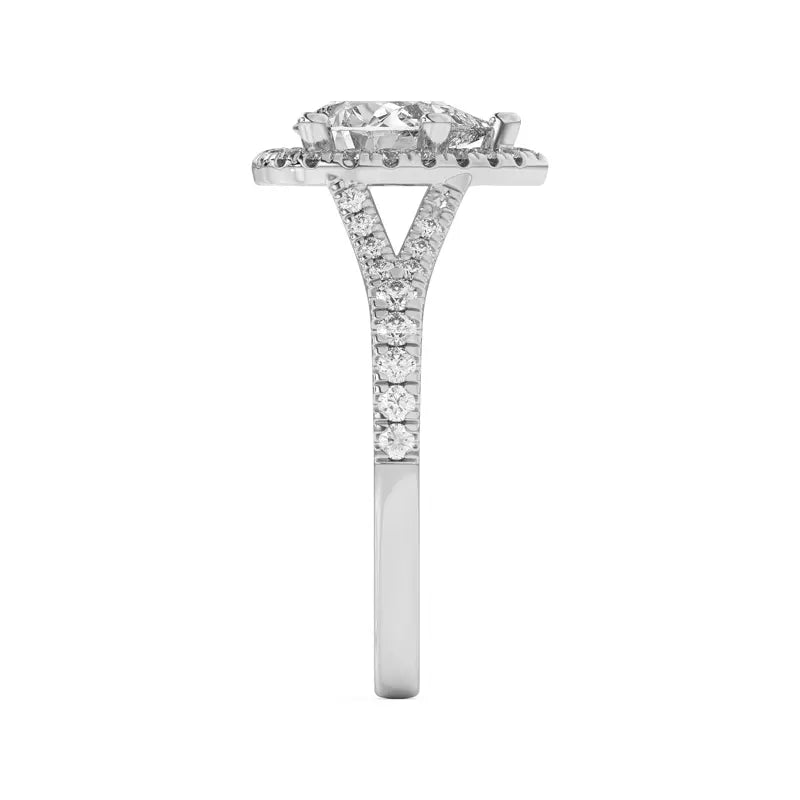 Timeless Halo Pear Engagement Ring