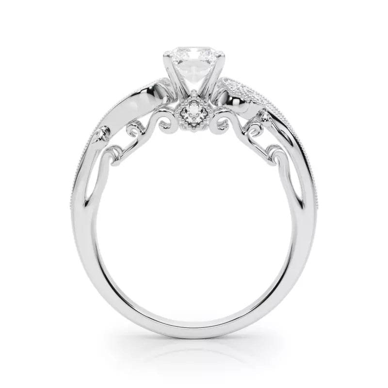 Vintage Inspired Radiant Engagement Ring