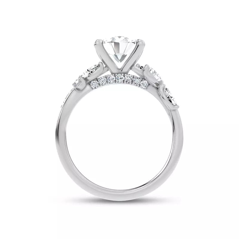 Nature-Inspired Engagement Round Ring