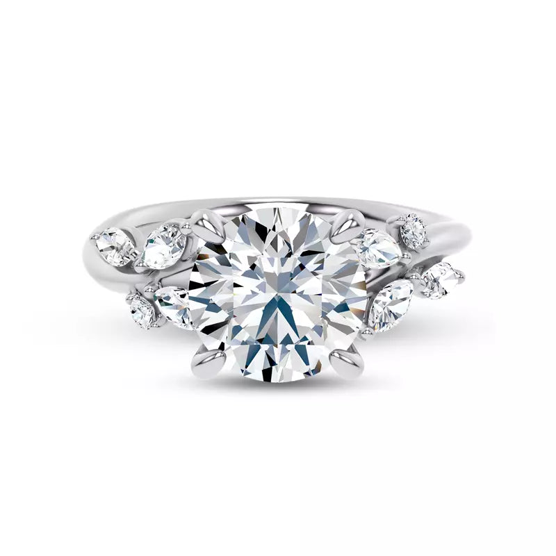 Nature-Inspired Engagement Round Ring