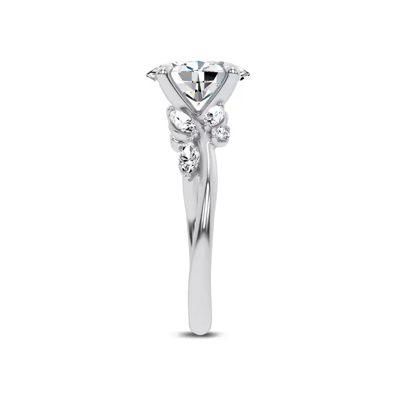 Nature-Inspired Engagement Round Ring