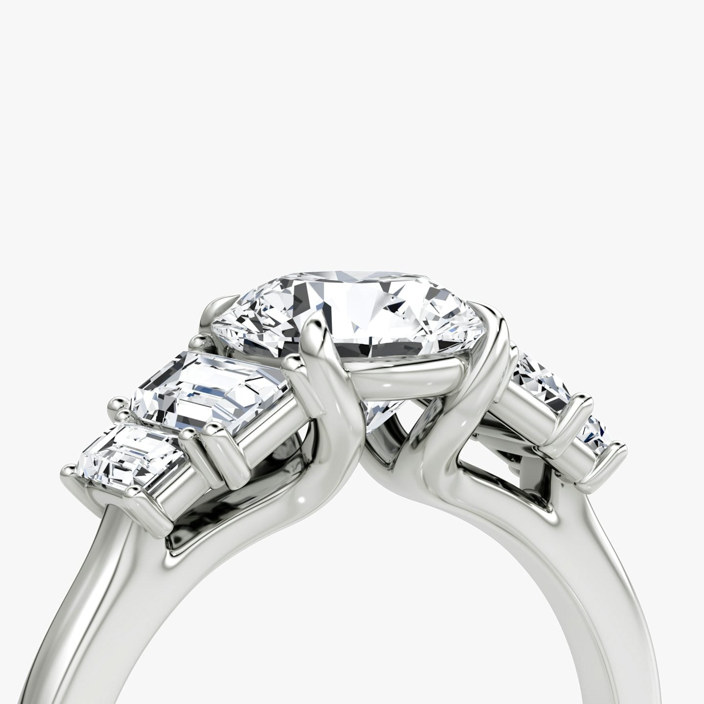The Five Stone Heirloom Round Brilliant Engagement Ring