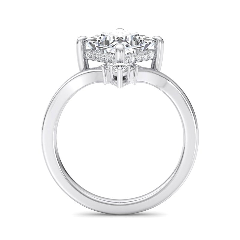 Radiant Tiered Sparkle Princess Lab Grown Diamond Center Engagement Ring