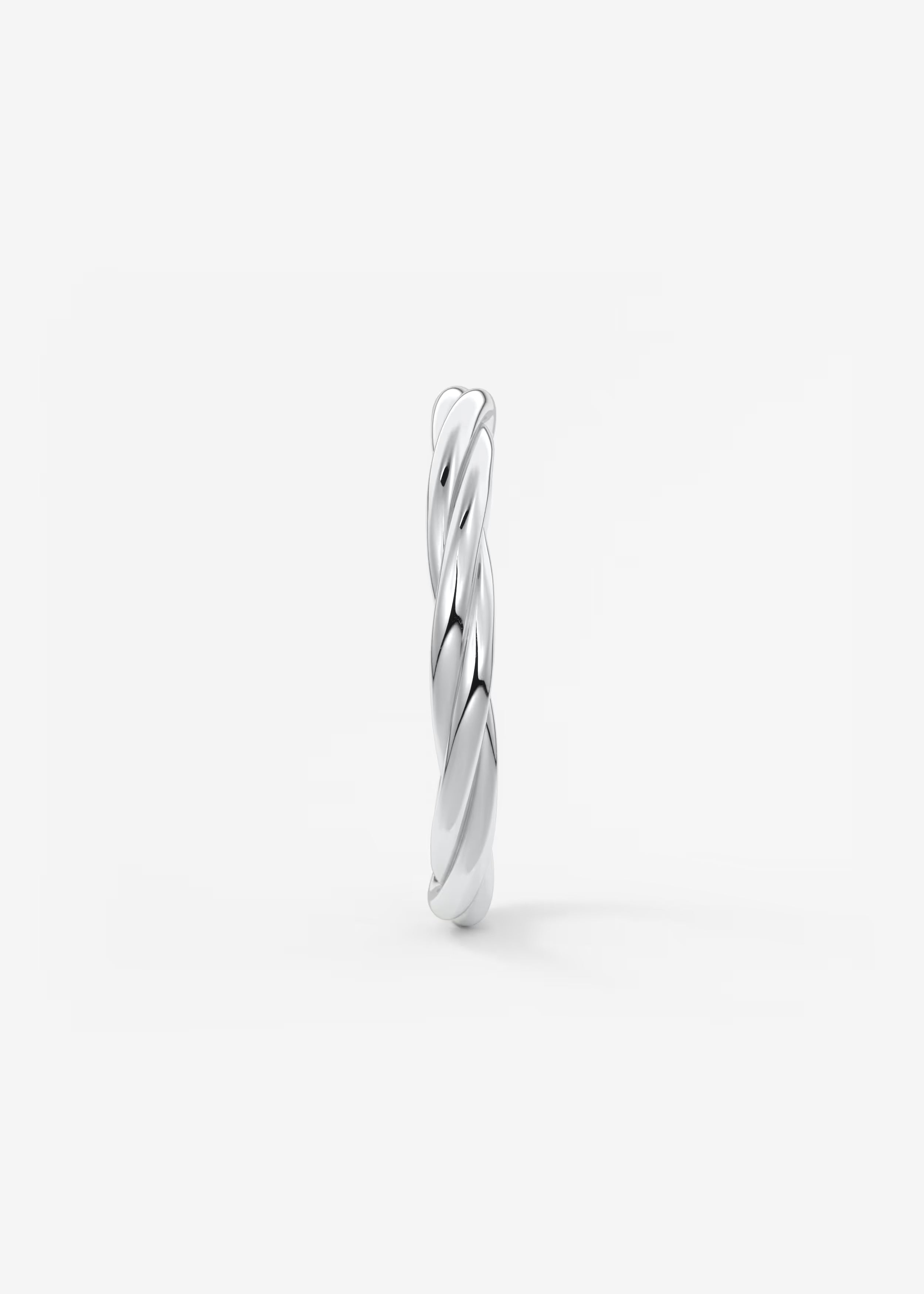 Polished Gold Interwoven Band with Twisted Openwork Design