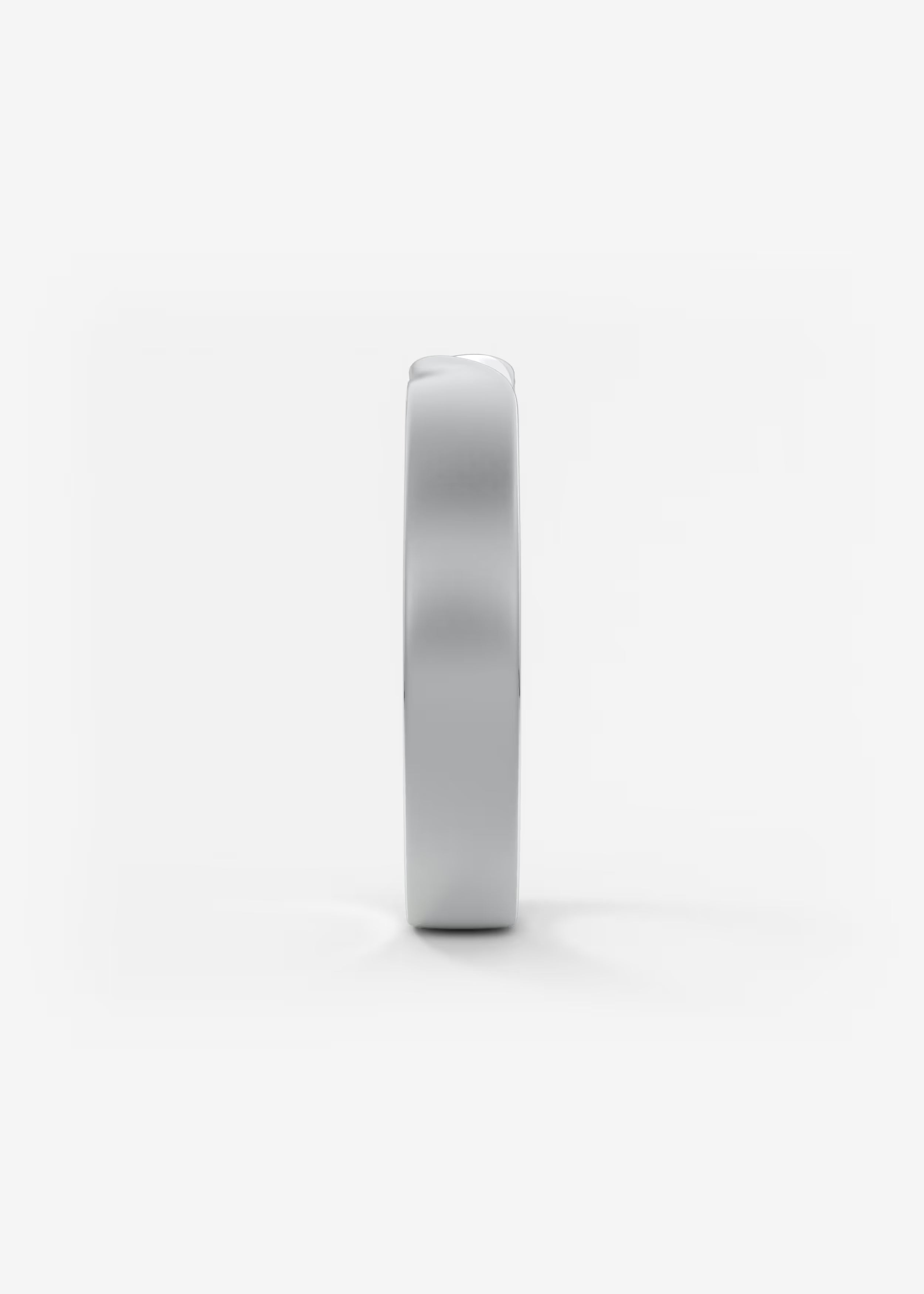 Polished Gold Band with Sculpted Wave‑Form Groove
