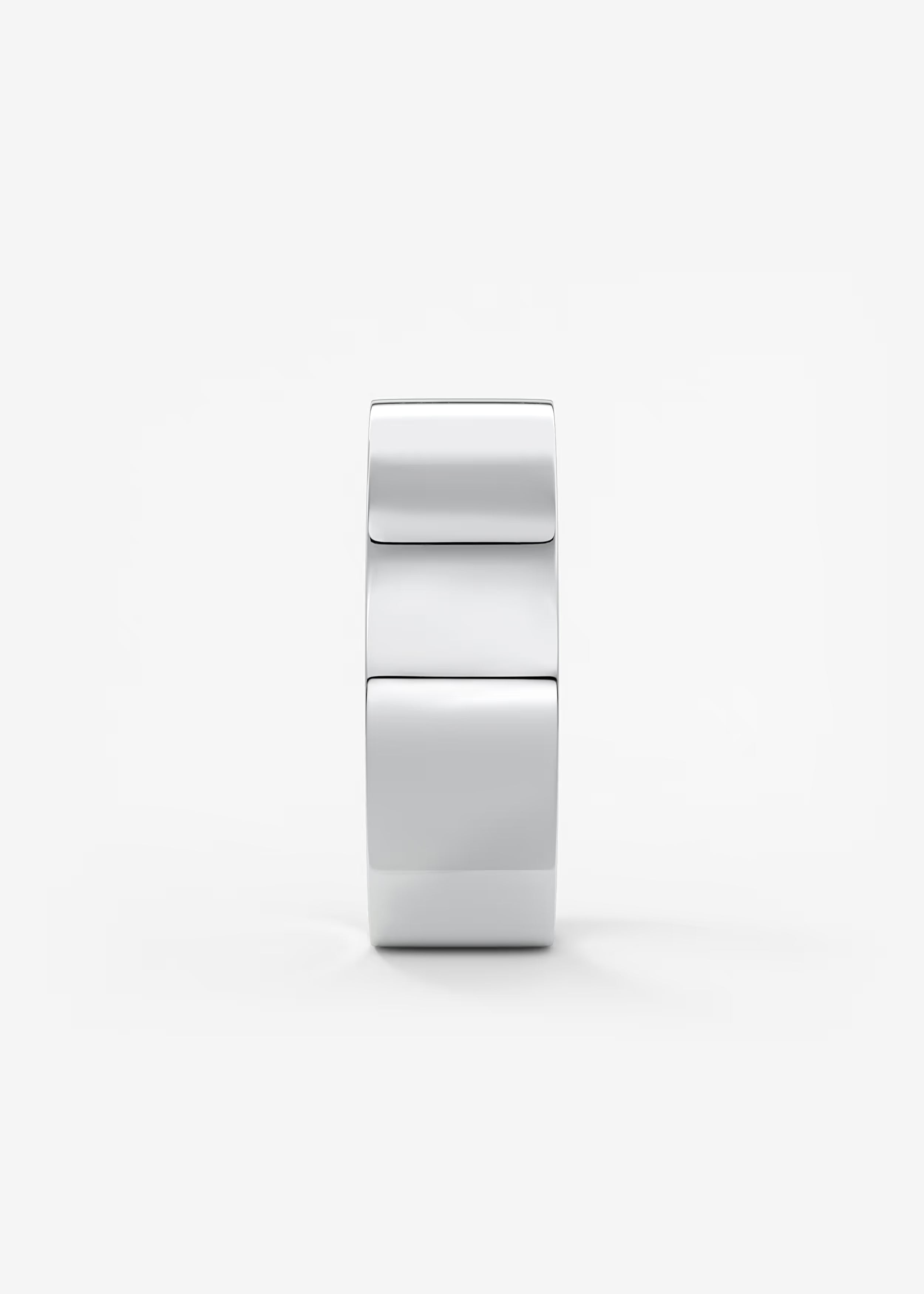Polished Wide Gold Band in Solid Metal