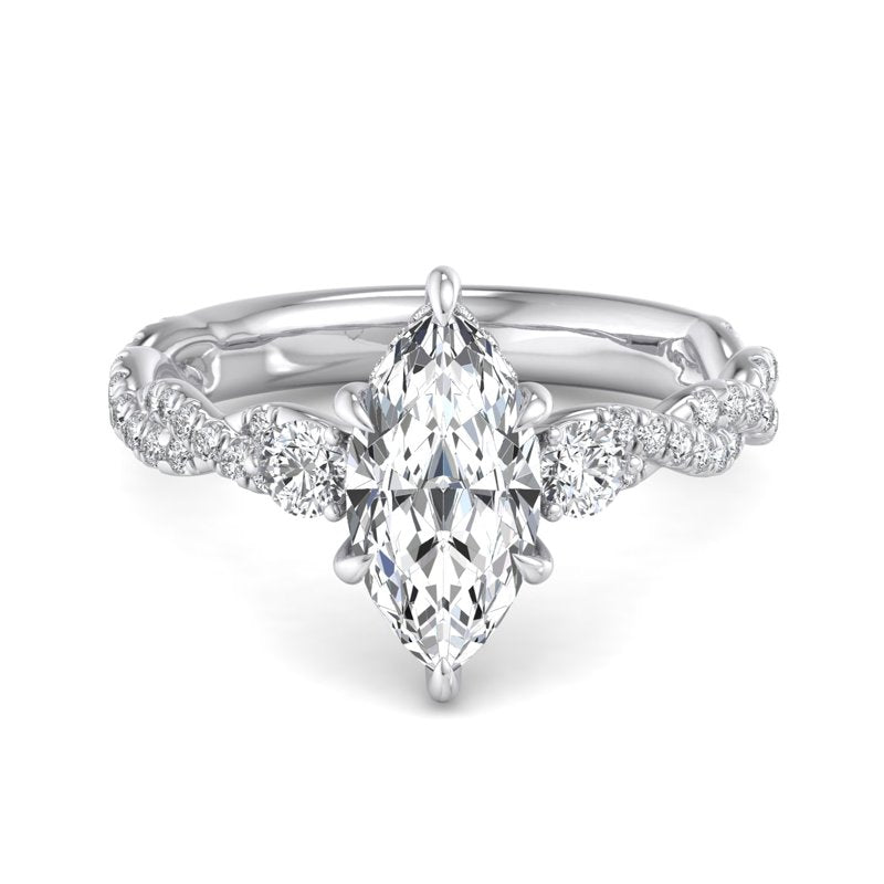 Marquise Lab Grown Diamond Center Engagement Ring