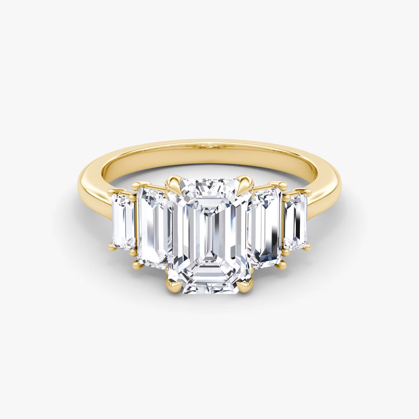 The Five Stone Heirloom Emerald Engagement Ring