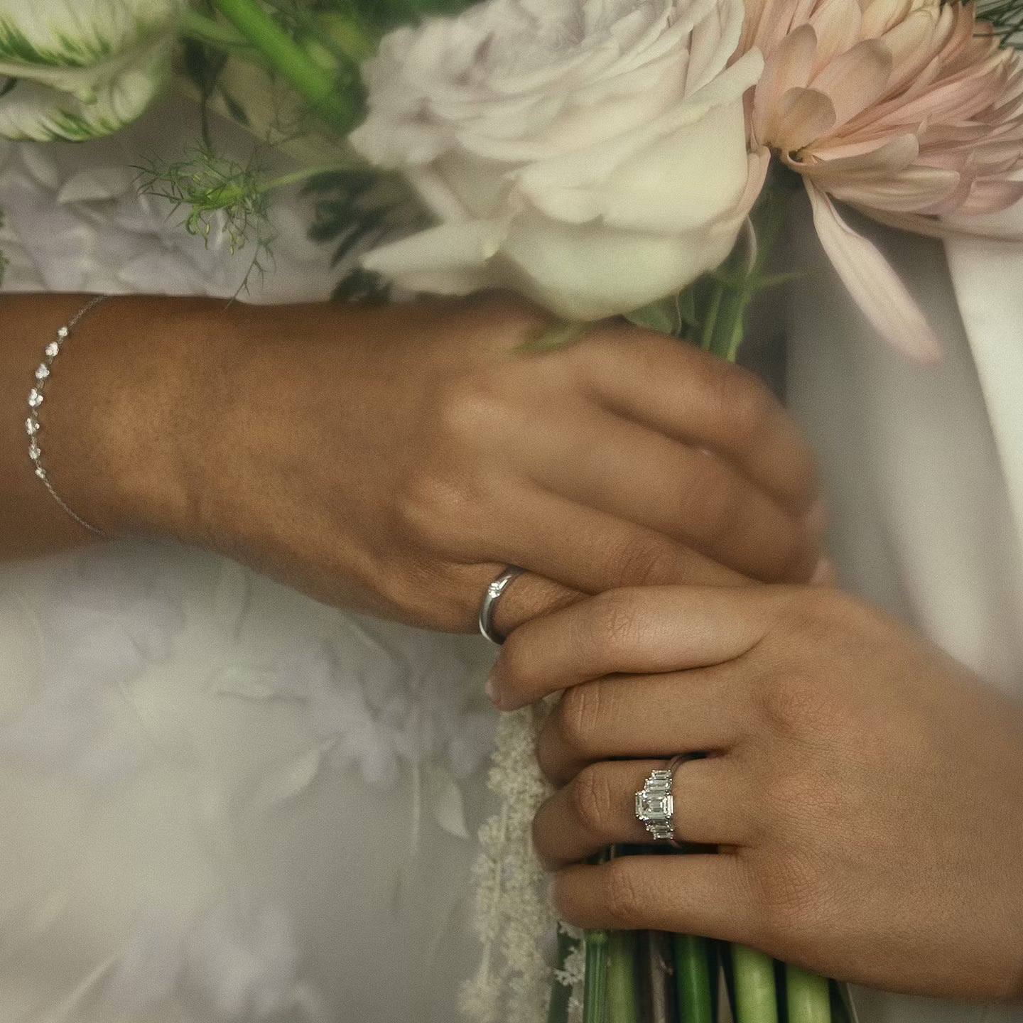 The Five Stone Heirloom Emerald Engagement Ring
