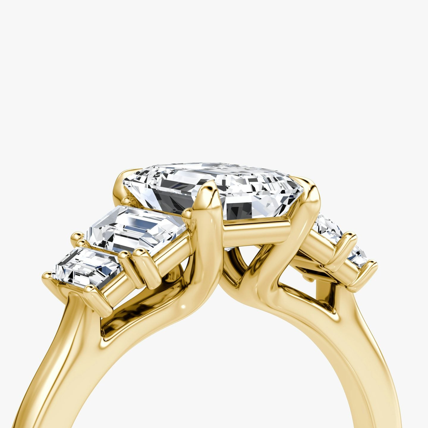 The Five Stone Heirloom Emerald Engagement Ring