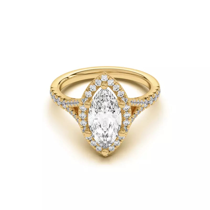 Timeless Halo Marquise Engagement Ring